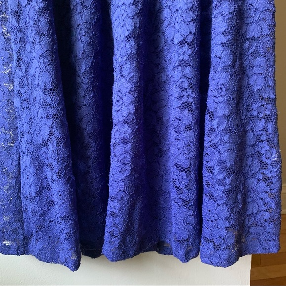 Lush | Blue Lace Dress - Picture 4 of 8